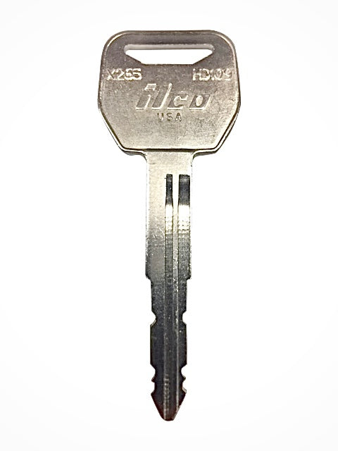 Motorcycle Replacement Key Number M25 Fits Honda Motorcycles